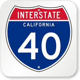 California Interstate 5 Sign