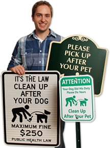 Dog Poop Signs