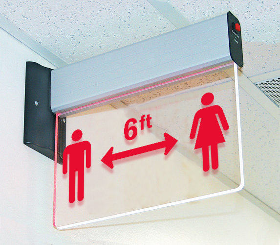 Universal Mount Edge-Lit LED Exit Sign