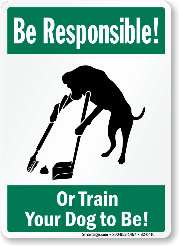 Dog Poop Sign