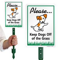 Keep Dogs Of The Grass Lawnboss Sign Kit