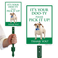 Its Your Dooty Please Pick It Up Funny Dog Poop Sign