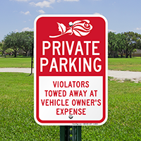 Private Parking Sign