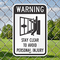 Warning Automatic Gate Signs