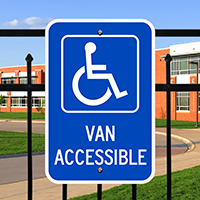 Van Accessible Handicapped Signs