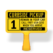 Custom Reserved Curbside Pickup ConeBoss Sign