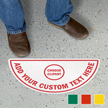 Add Clipart and Text Custom SlipSafe Floor Sign