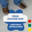 Add Your Text Custom Shape SlipSafe Floor Sign