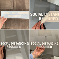 Social Distancing Window Decal