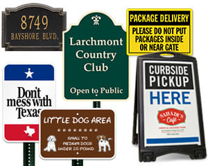 Custom Metal & Plastic Signs